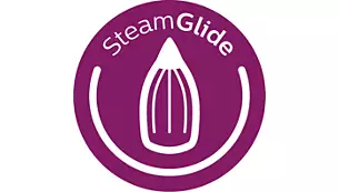 کفی SteamGlide مقاوم در برابر خش، سر خوردن خوبی را فراهم می کند